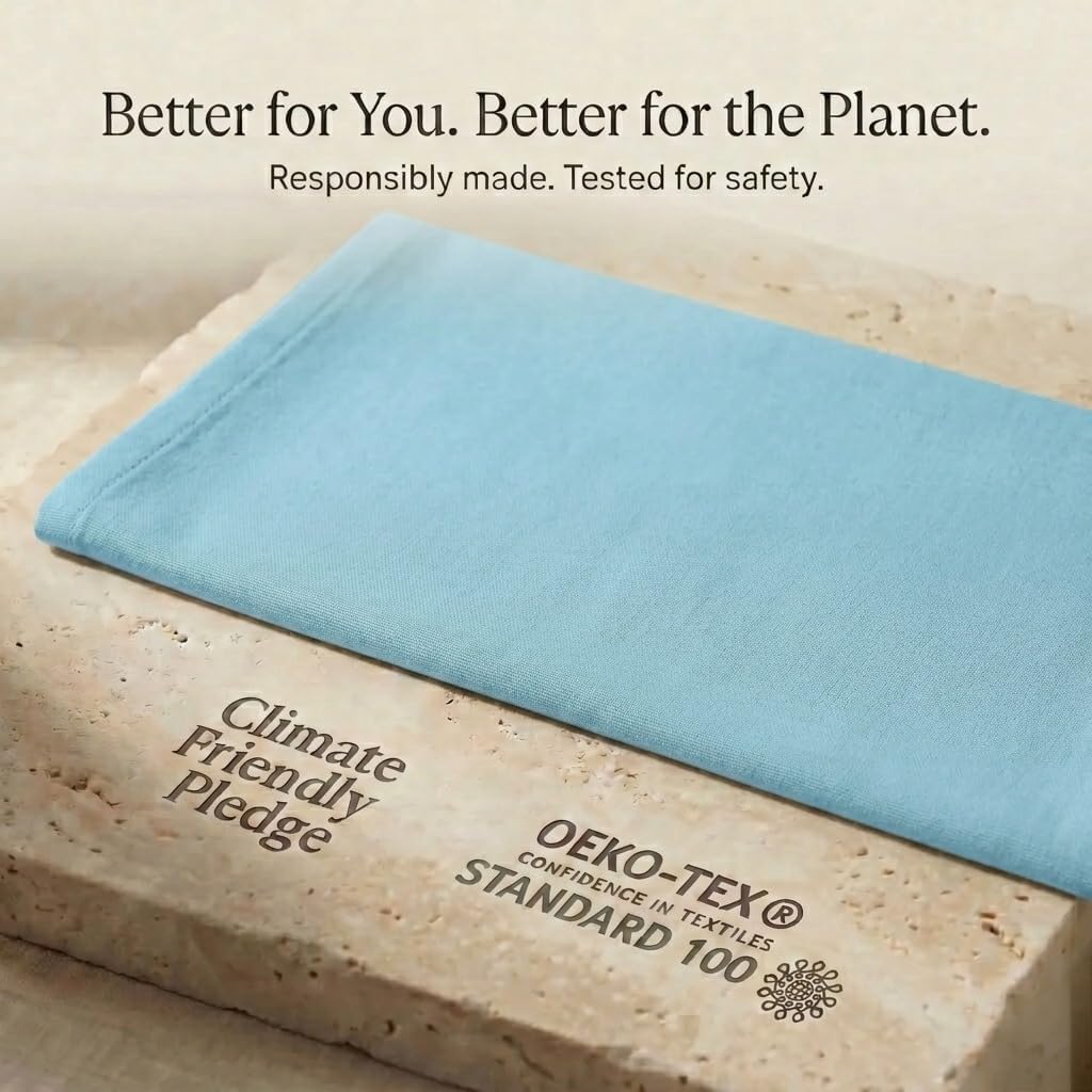Urban Villa Kitchen Towels Cotton Dish Towels 20”x30” (Set of 6) Aqua