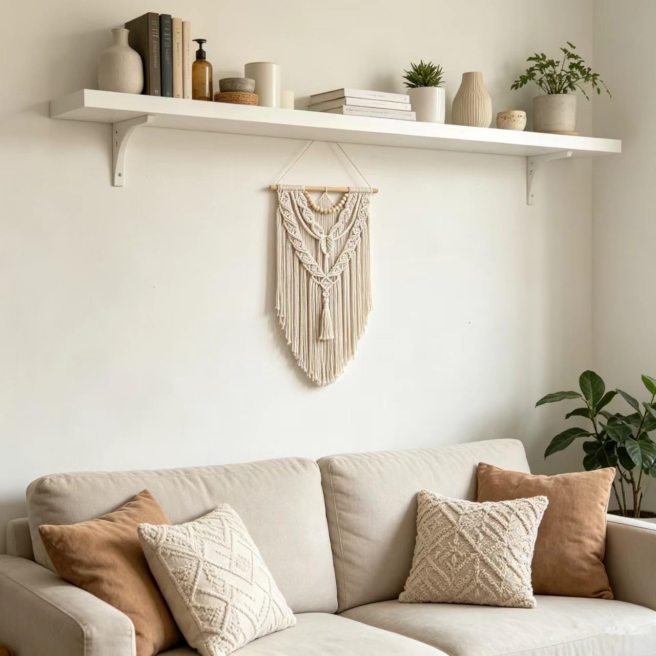 Wood Bead Wall Decor / Wood Bead-y
