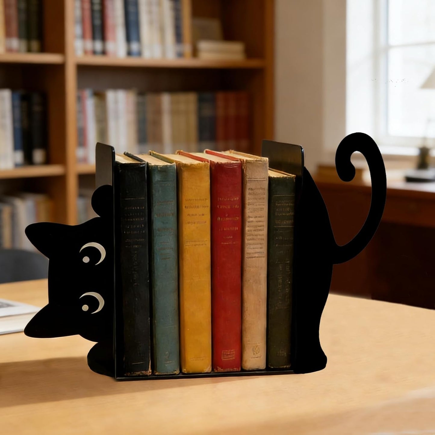 Metal Bookends / Funny Bookends / Peeping Cat