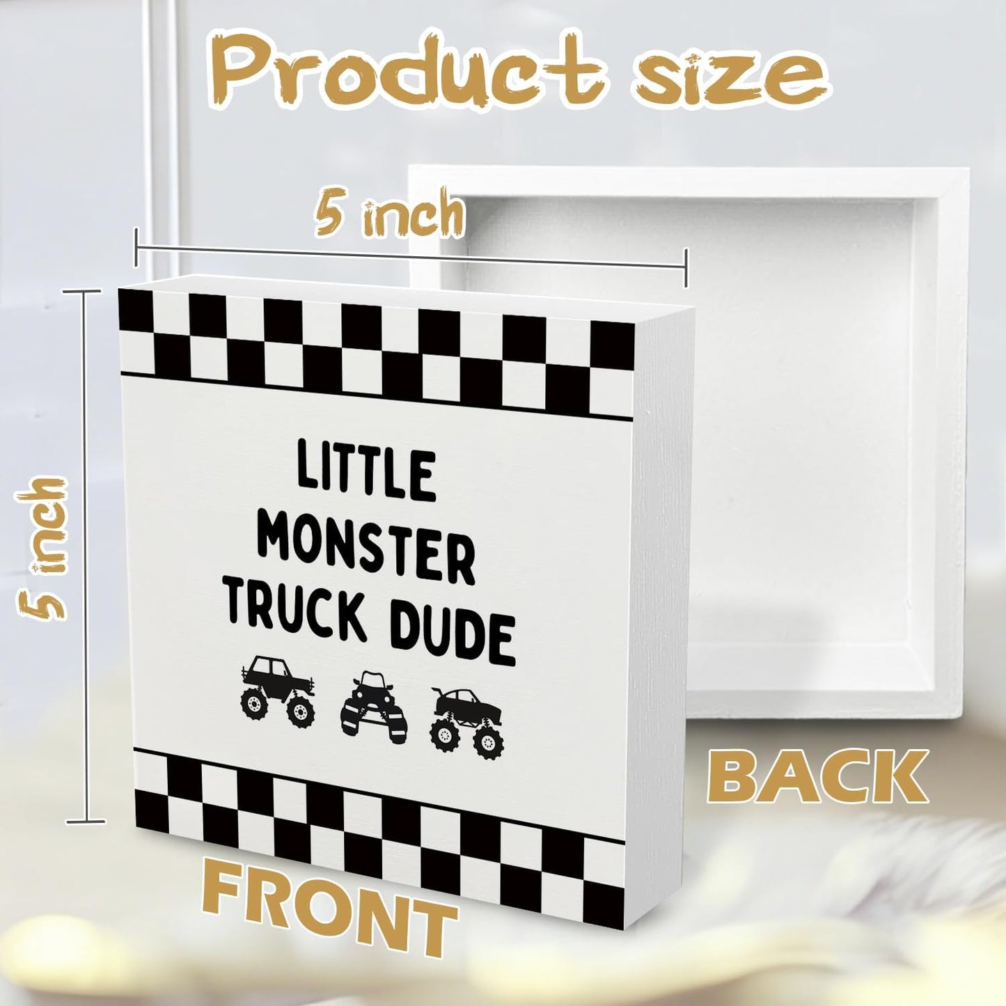 Monster Car Decoration / Truck / Black