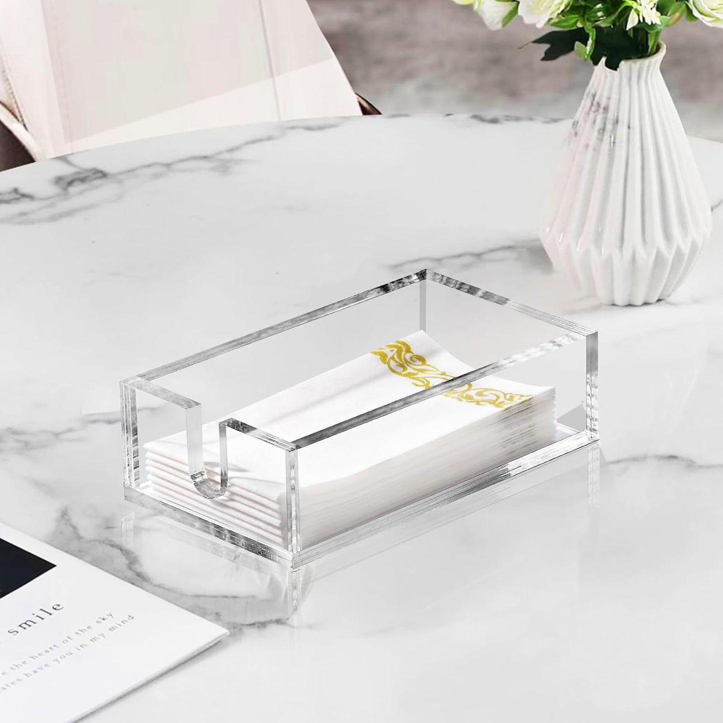 Acrylic Napkin Holder / 0.2in Thickness / Clear