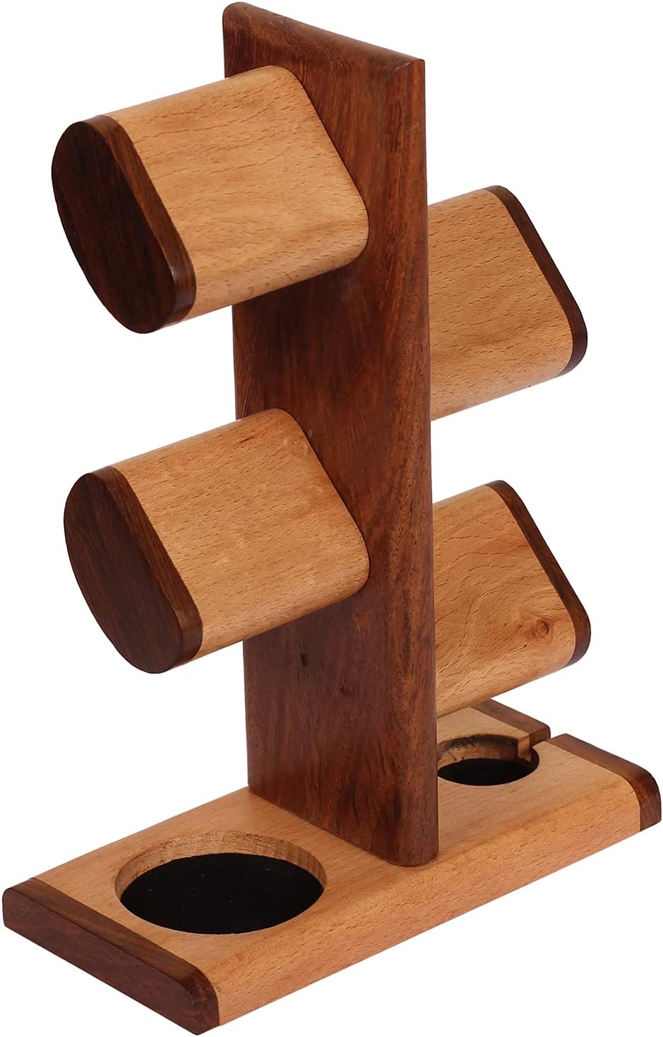 DEALS ABHANDICRAFTS - Watch Stand 5 in One Multiple Watch Display Tower for men, Charging Station Jewelry Organizer for