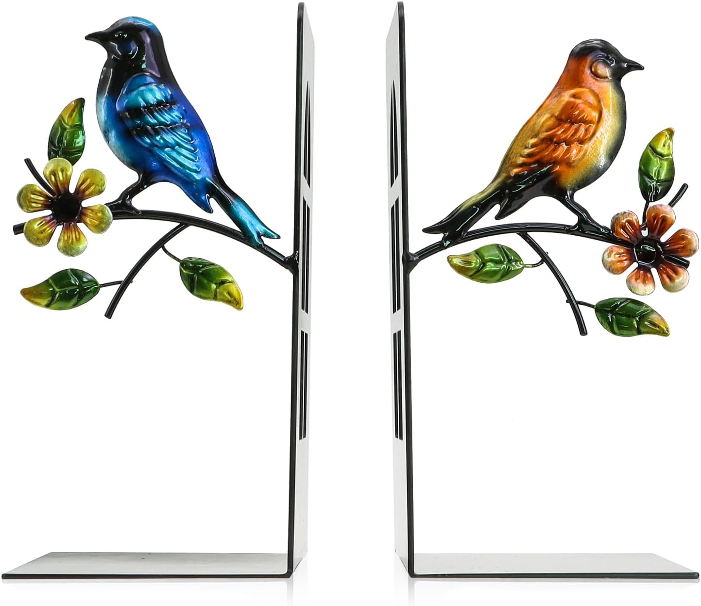 Metal Bookends / Book / Birds Bookend