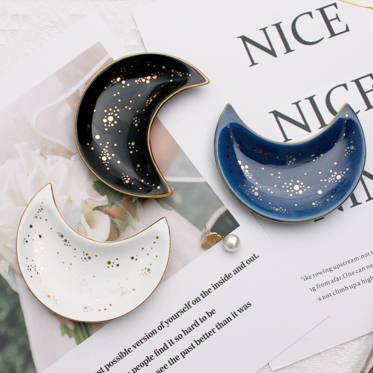 Modern Accent Tray / Blue / Set of 2