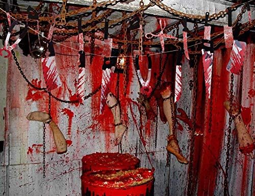 4PCS Halloween Decorations Bloody Banners: Horror Party Garland Decor