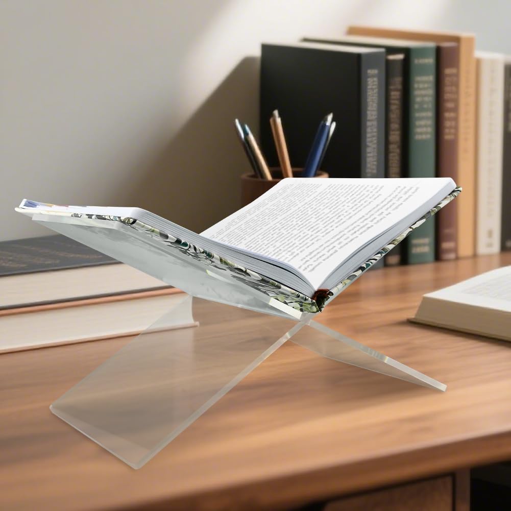 Acrylic Book Holder Coffee Table Book Stand / Transparent