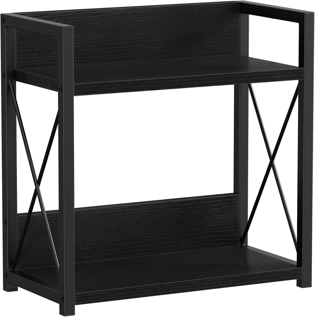 Giikin Kitchen Countertop Organizer, 2 Tier Coffee Bar Organizer, Black Spice Rack for Counter, Kitchen Counter