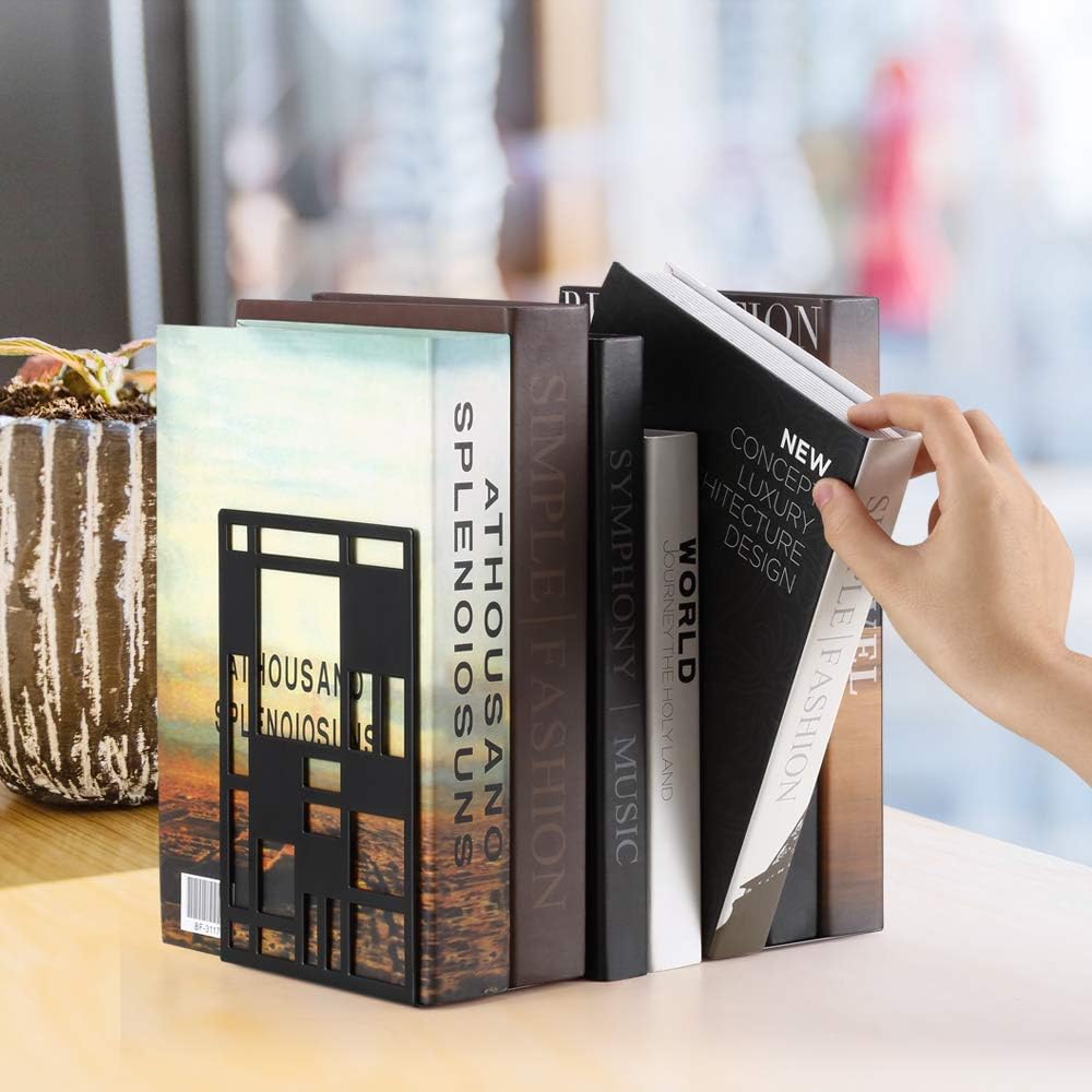 Bookends / Book Ends / Black / 1 Pair
