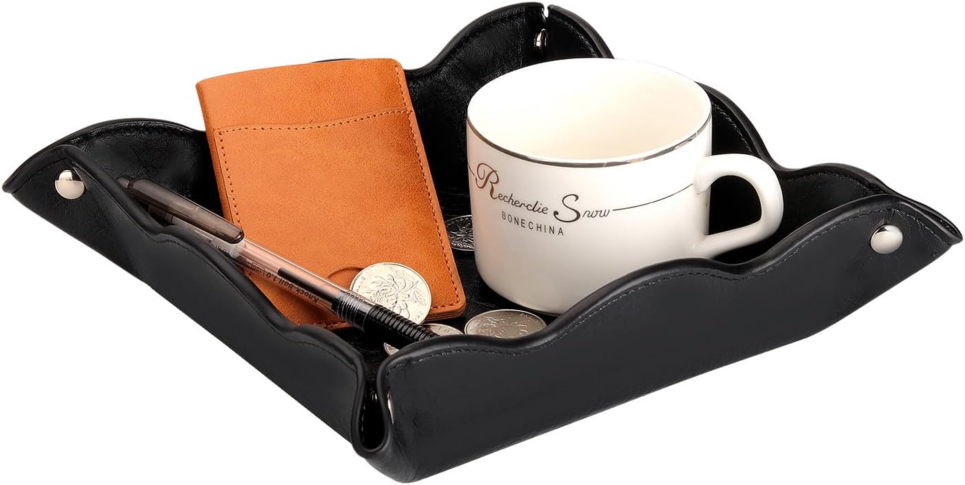 Valet Tray for Men Women / Black / Set of 2