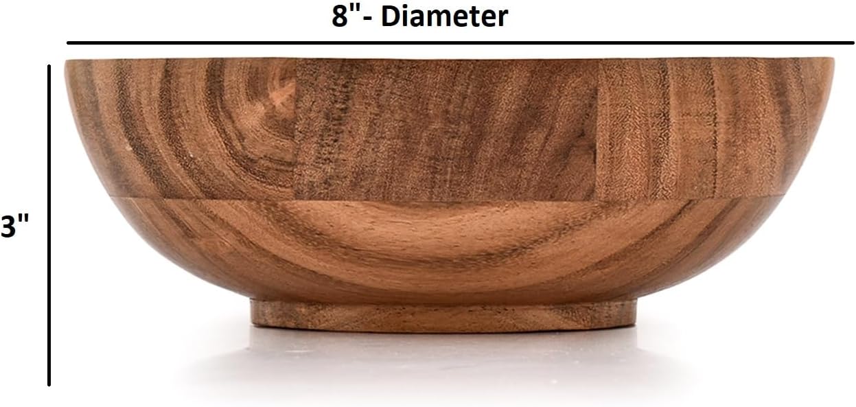 Acacia Wood Decorative Bowl