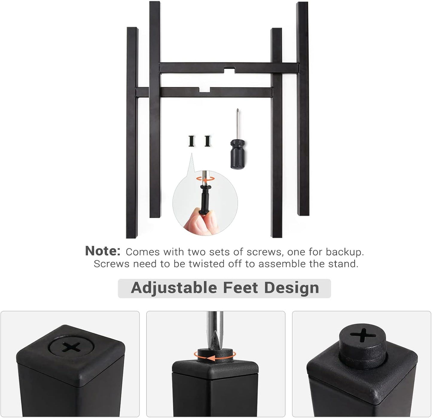 Mkono Plant Stand Indoor, Tall Metal Flower Pot Holder, Fit 8-10” Pot Black | Modern Style, Non-slip Foot Pads, Stable