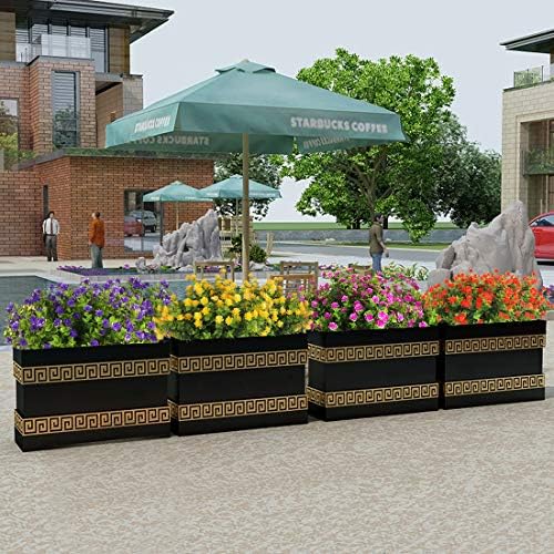 RECUTMS Artificial Flowers Outdoor Fake Flowers,Faux Fall Mums Spring Decor