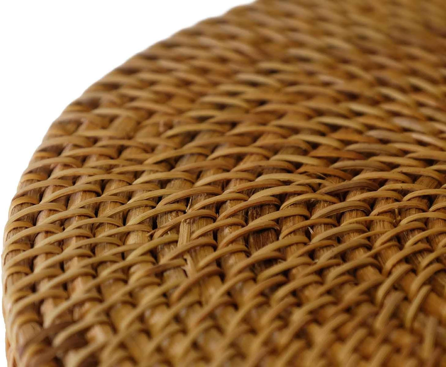 Hand Woven Rattan Serving Basket / 9.5 / 9.45 Inch