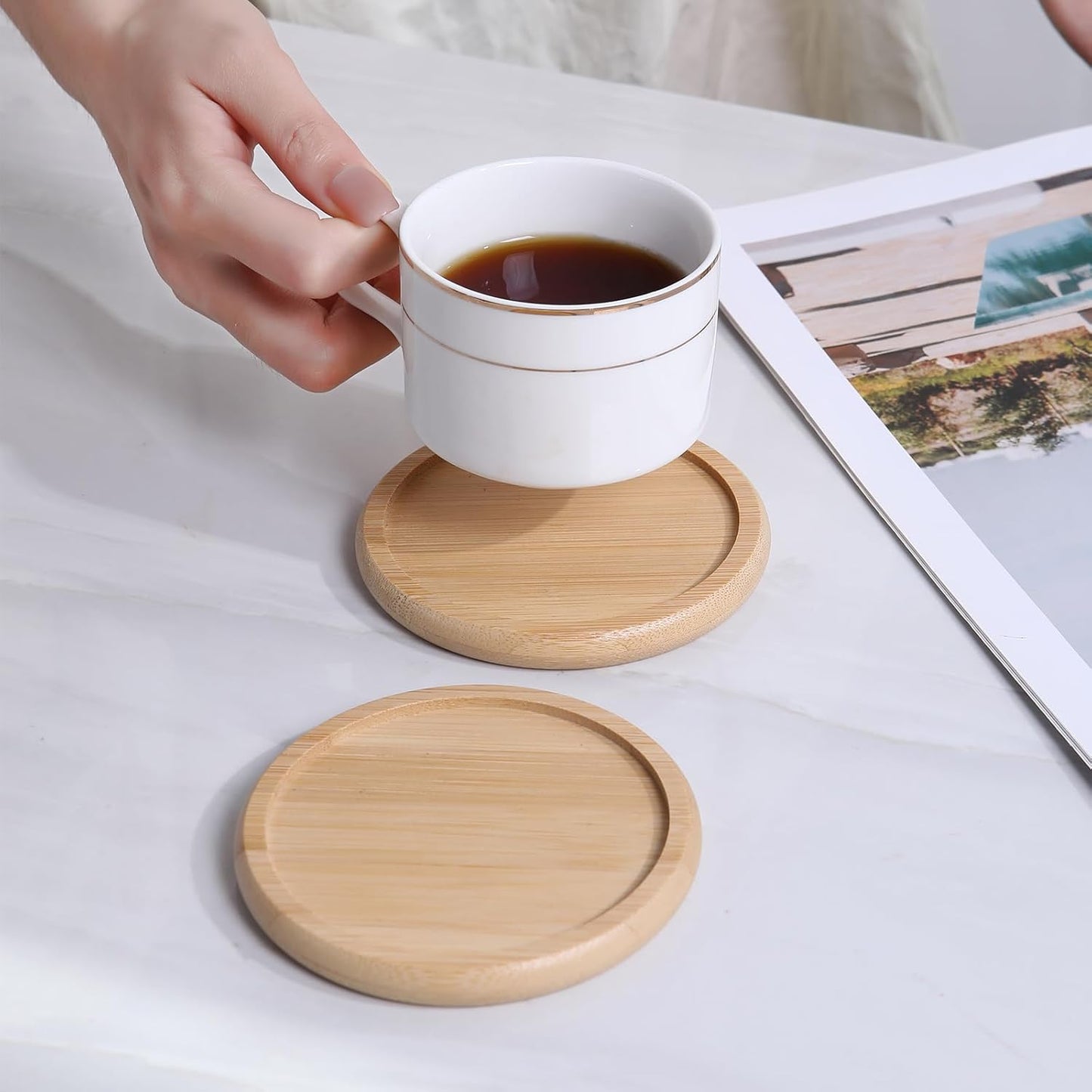 Holder / Cup Mat for Drinks / 4 Inch / Set of 8