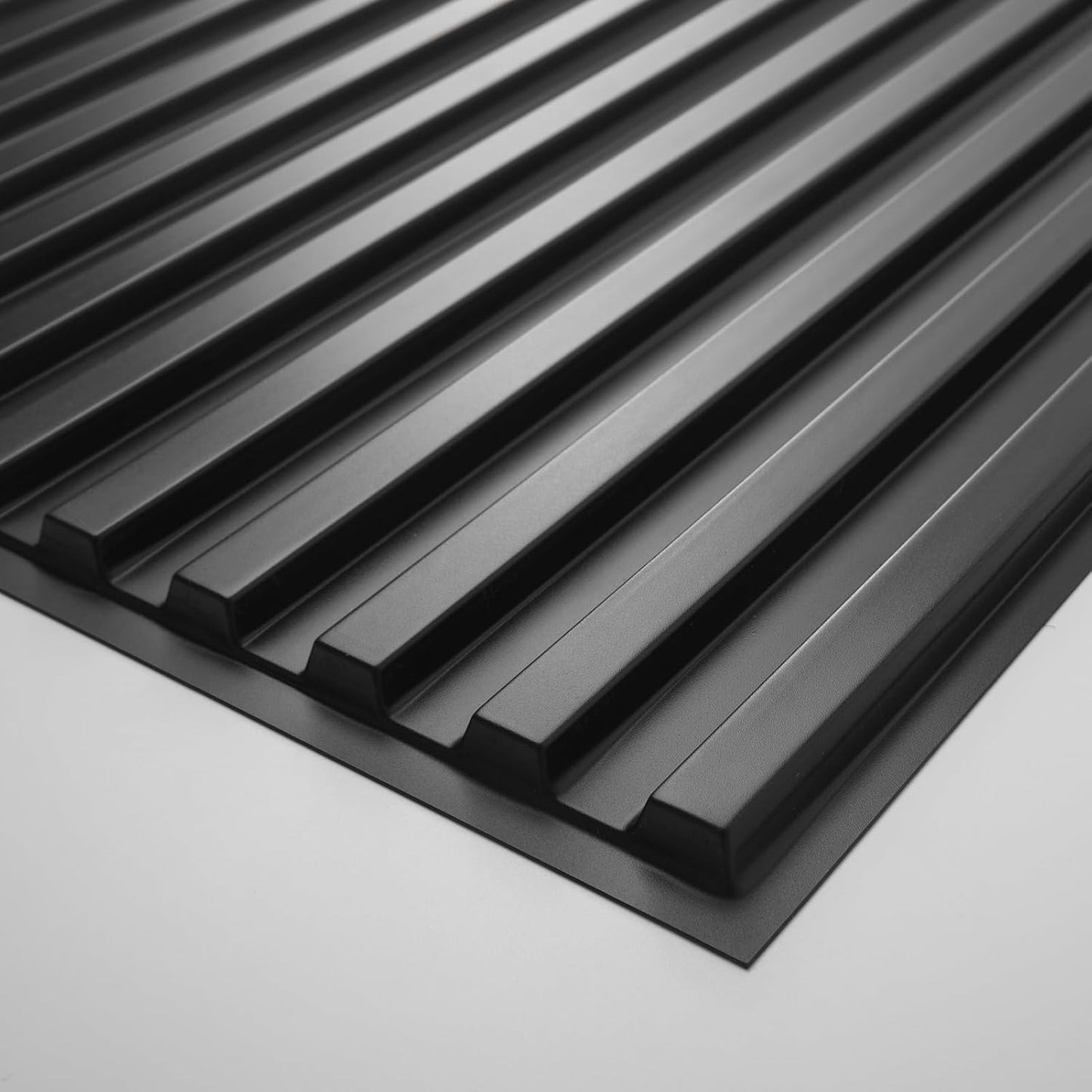 FT PVC Decorative Drop Ceiling Tiles / 24 x 48 / Oblong - Black / Set of 12