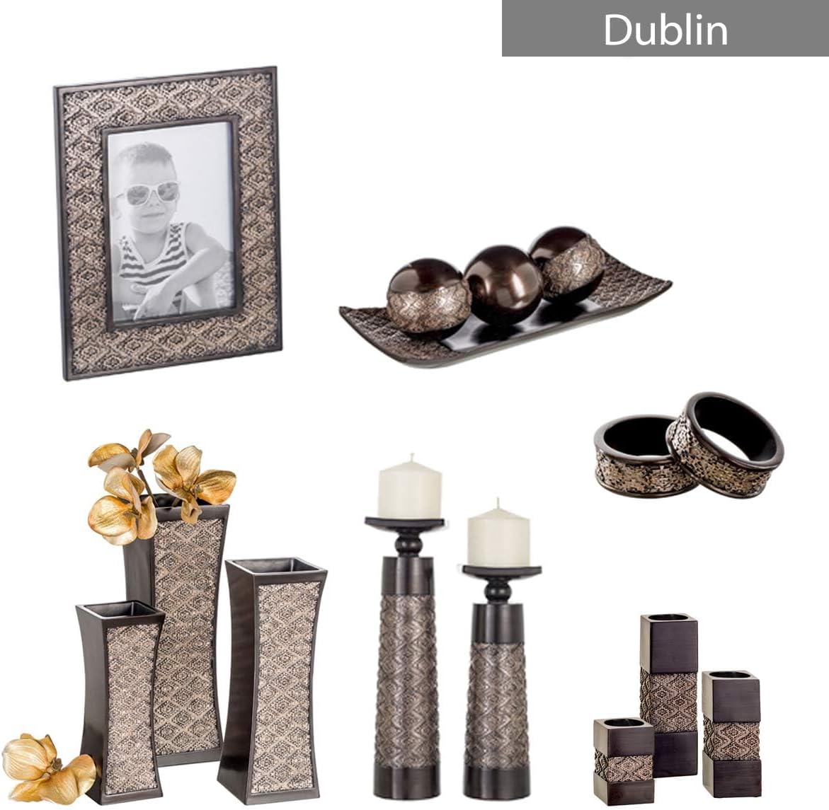 Dublin Tray and Ball Set / Brown