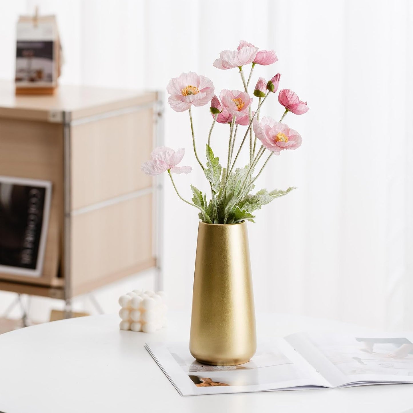 Minimalist Modern Vases / Light Gold / Big