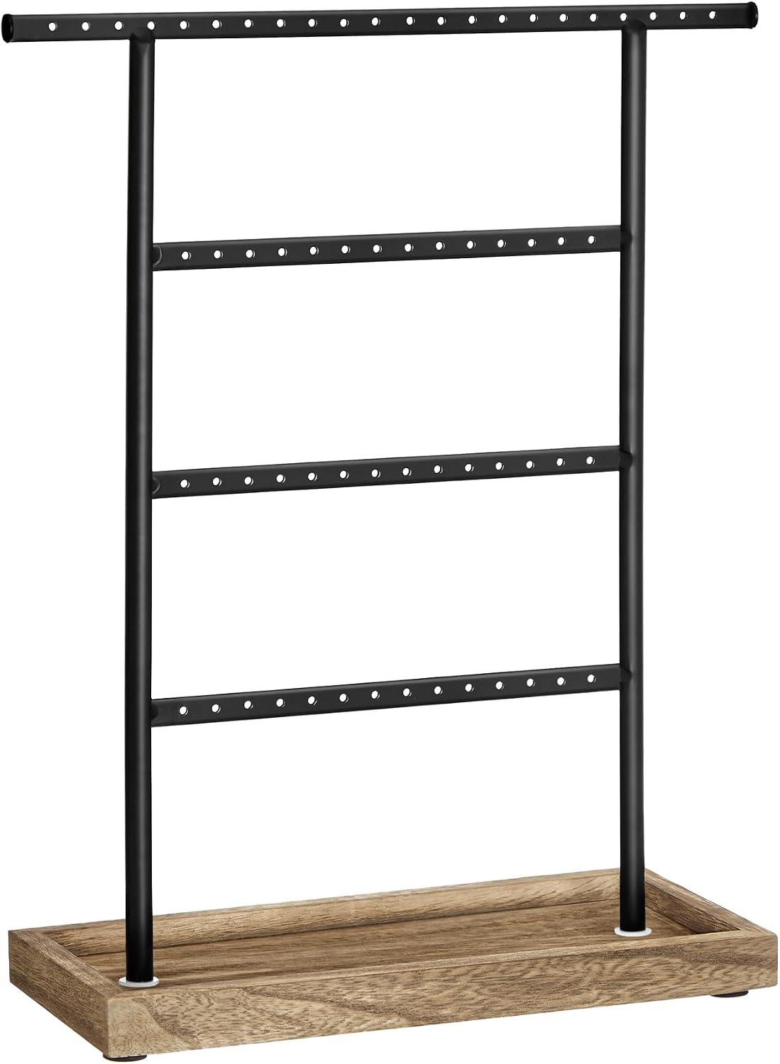 Base Tray / Jewelry Organizer / Wood Color + Black