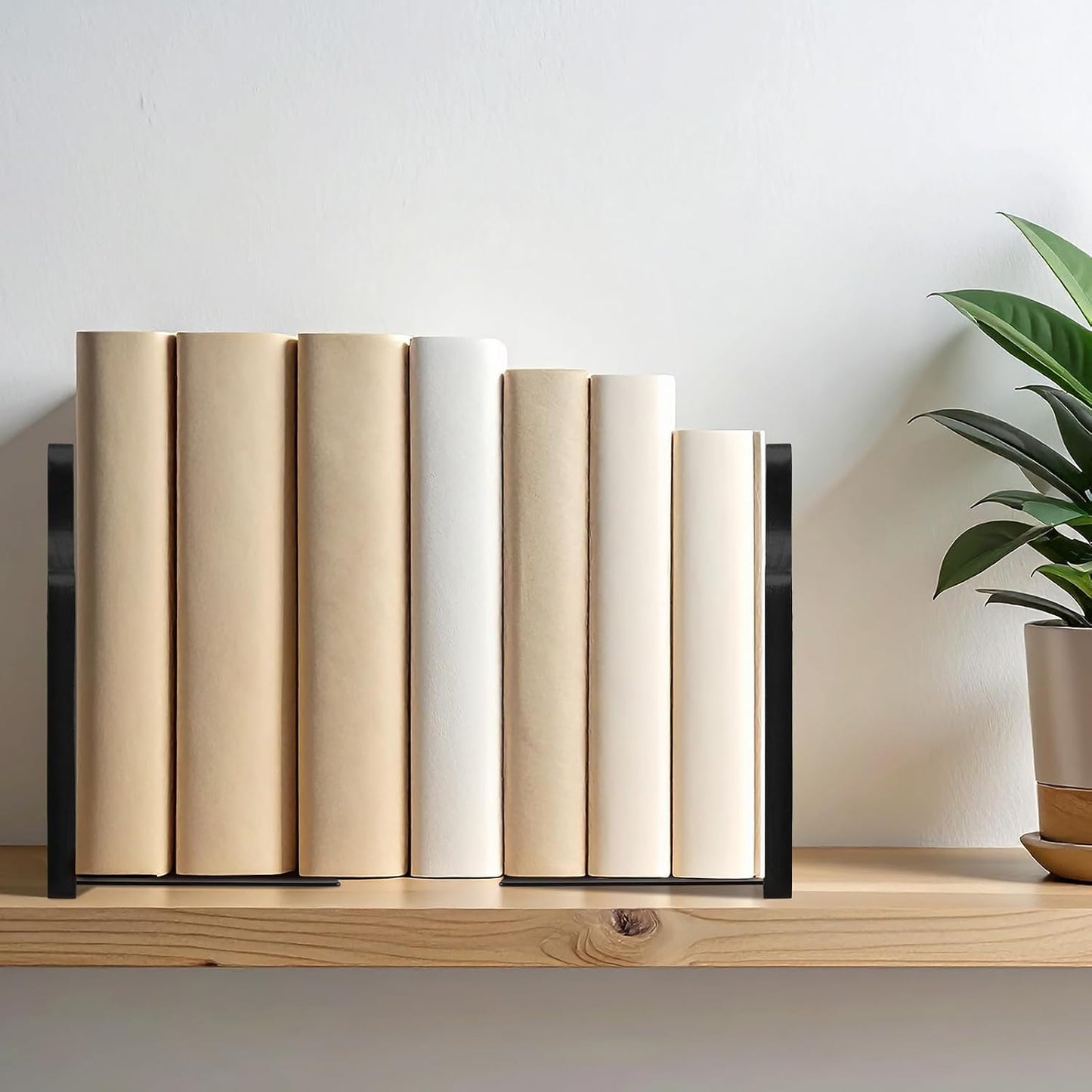 Wood Bookends / Black / Beech