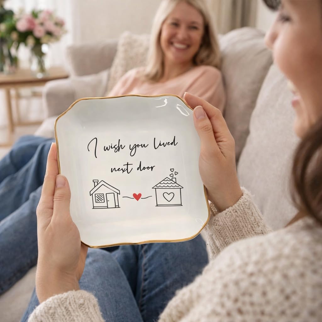 Ceramic Ring Tray for Best Friend / I Wish You Lived Next Door