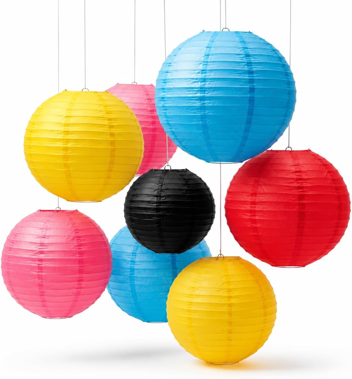 CC wonderland zone 12pcs Pastel Blue Fruit Green and Purple Paper Honeycomb Balls,Hanging Tissue Pom poms for Baby Shower Birthday Party Decorations