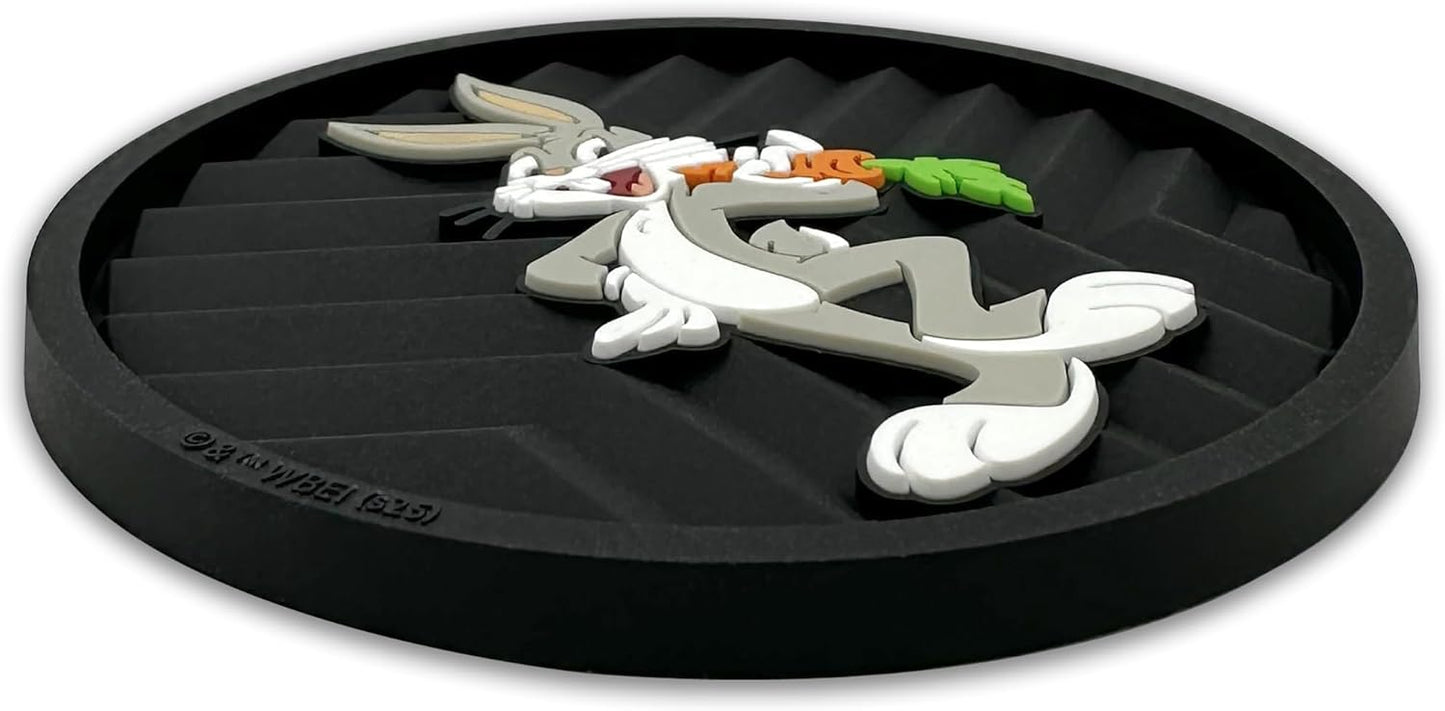 Officially Licensed Looney Tunes Automotive 3D Textured Silicone Coasters / Bugs Bunny