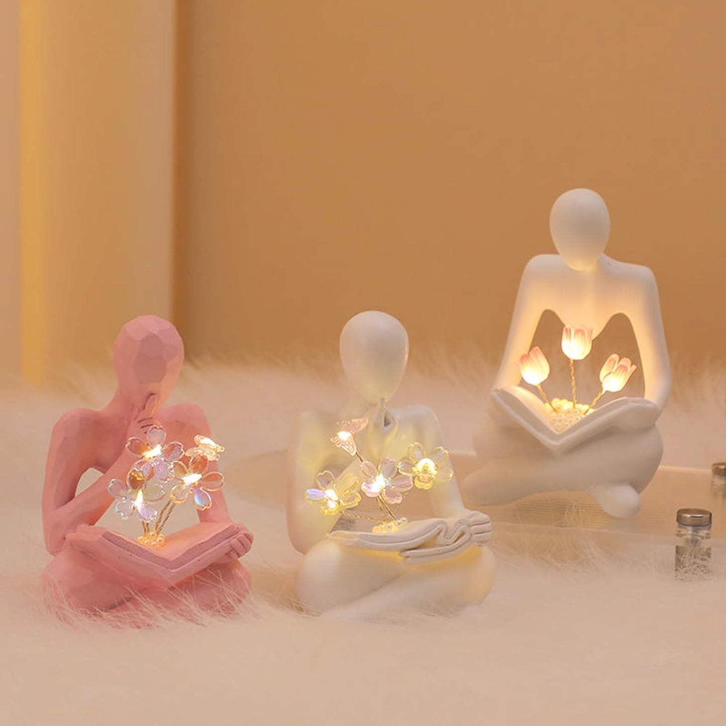 Sakura Night Light Aesthetic Lamp Sculptures Bookshelf Decor Aesthetic / Pink - Sakura