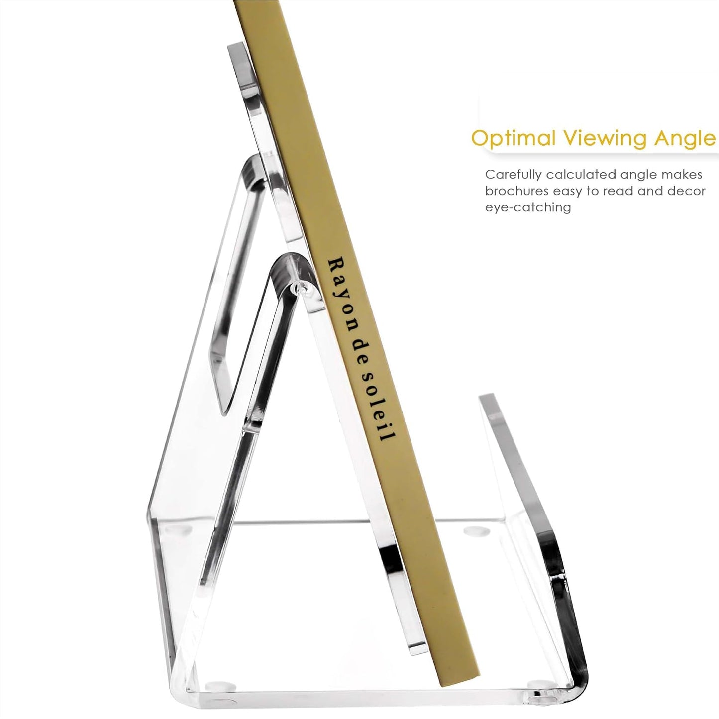 Acrylic Book Stand / 5 x 6 / Shape / Clear / Set of 2