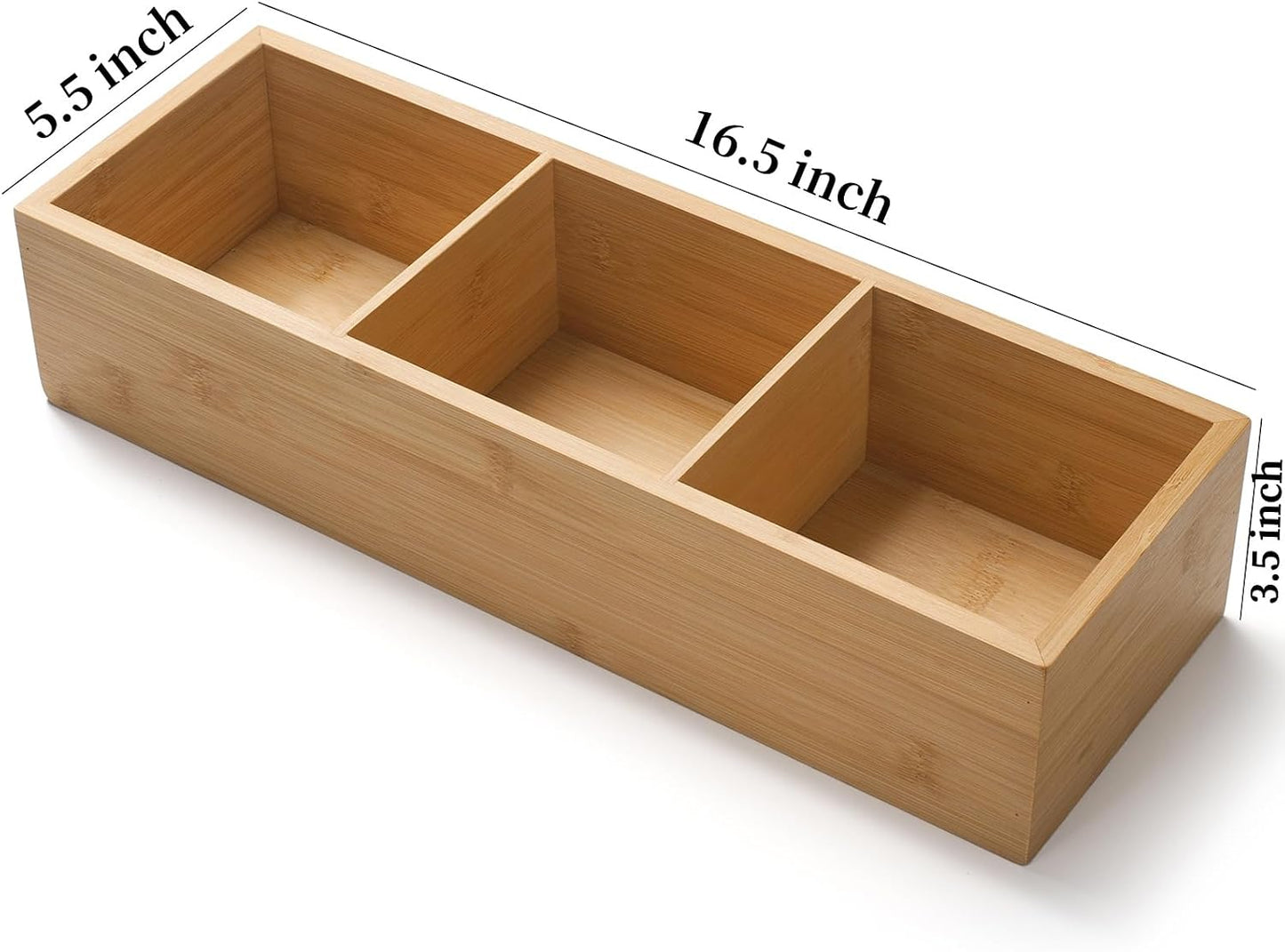 Wood Toilet Tank Basket / 16.5 x 5.5 x 3.5