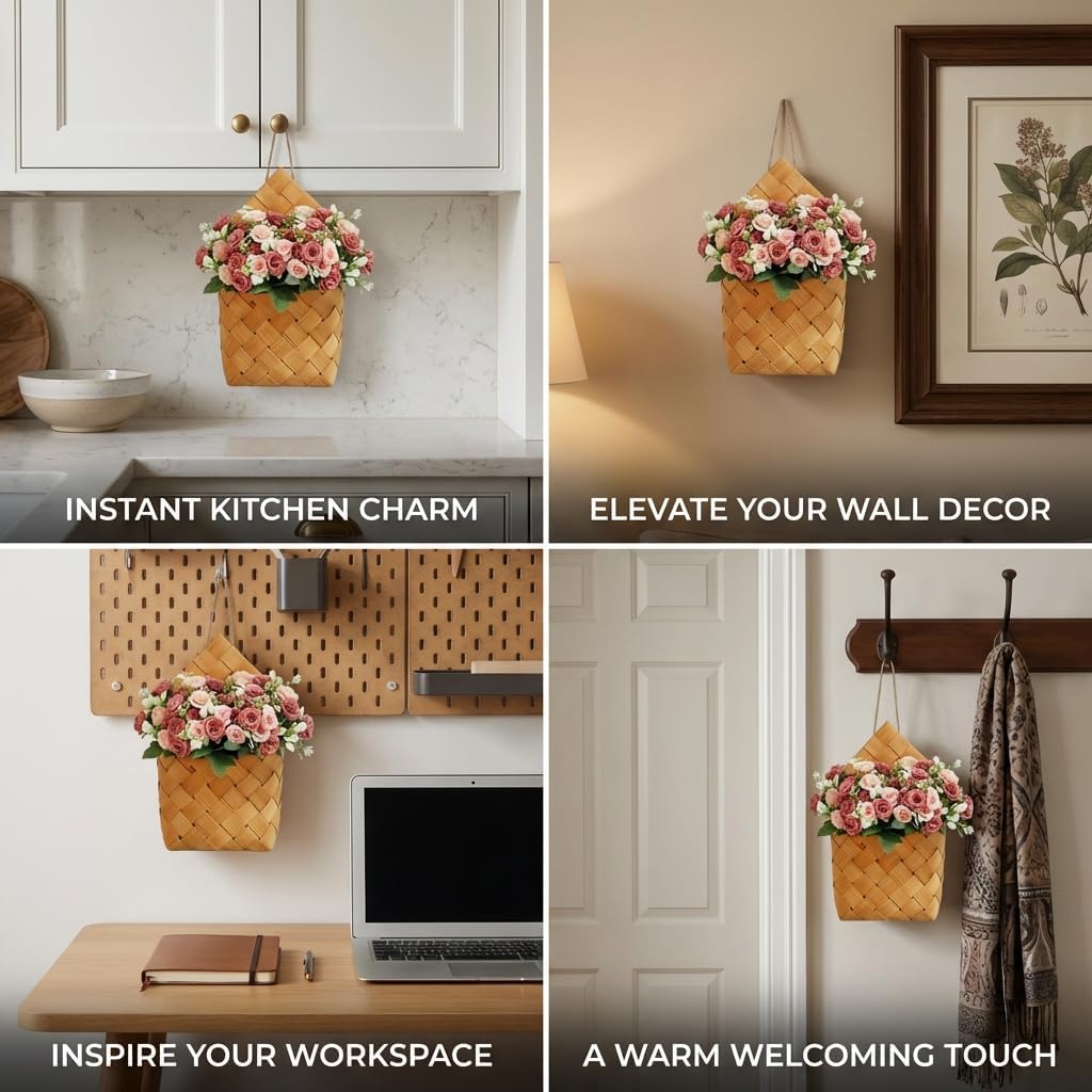 Artificial Hanging Flowers / Deep Pink