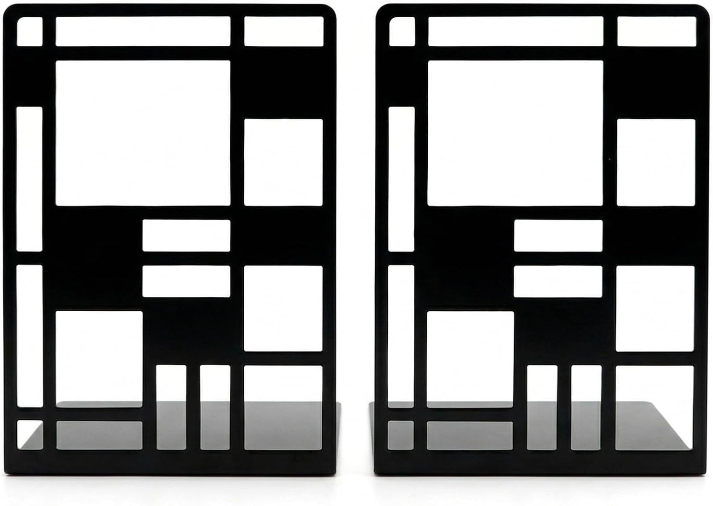 Metal Bookends / 1 Pair / Black