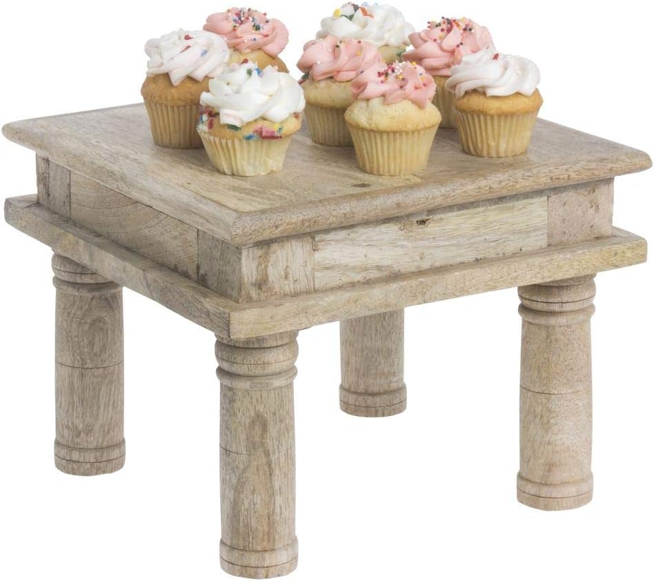 Display Riser Square Mango Wood Table Riser / 3 Inch