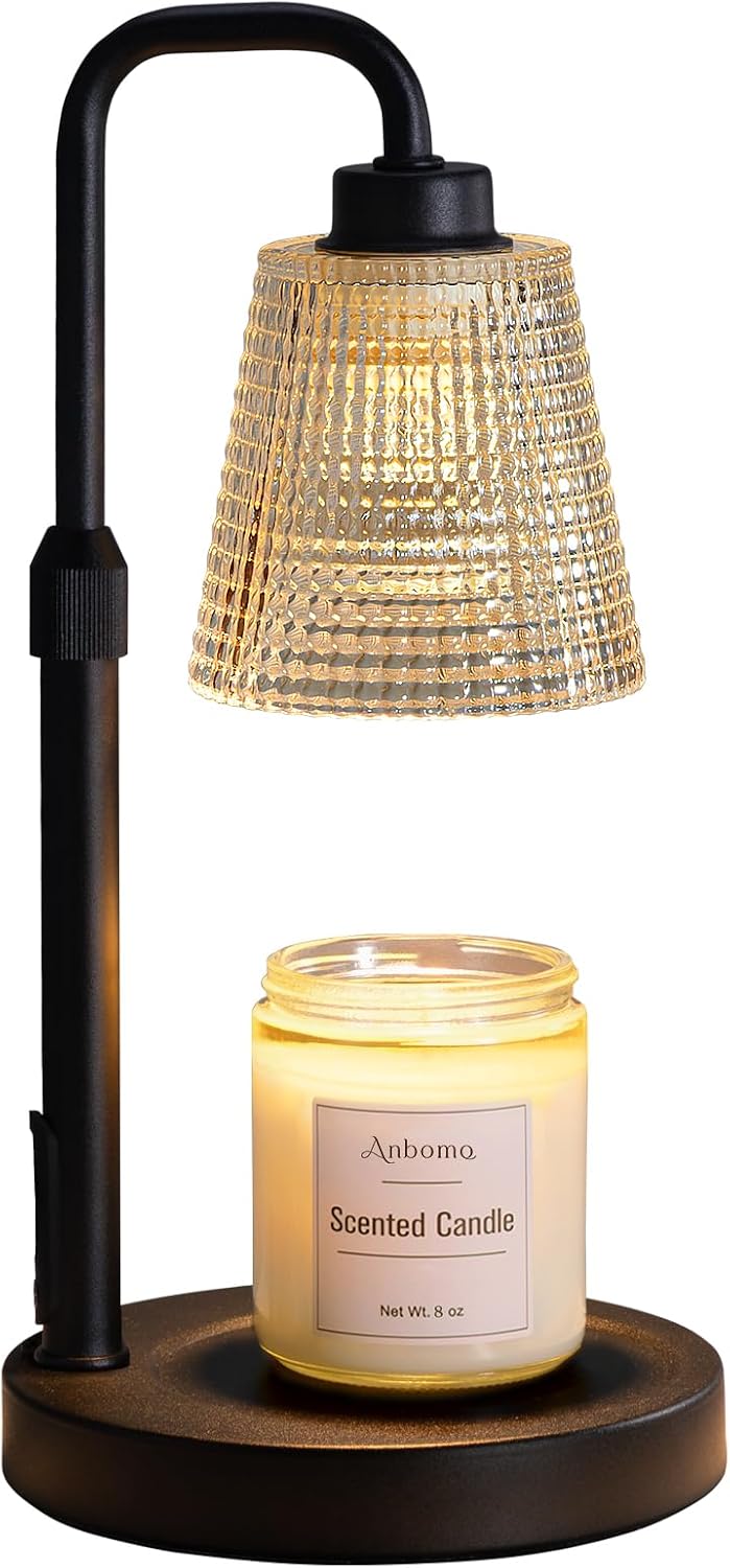 Candle Warmer Lamp with Timer, Birthday Gifts for Women, Cozy Room Decor | Dimmable Wax Melt Warmer, Adjustable Height
