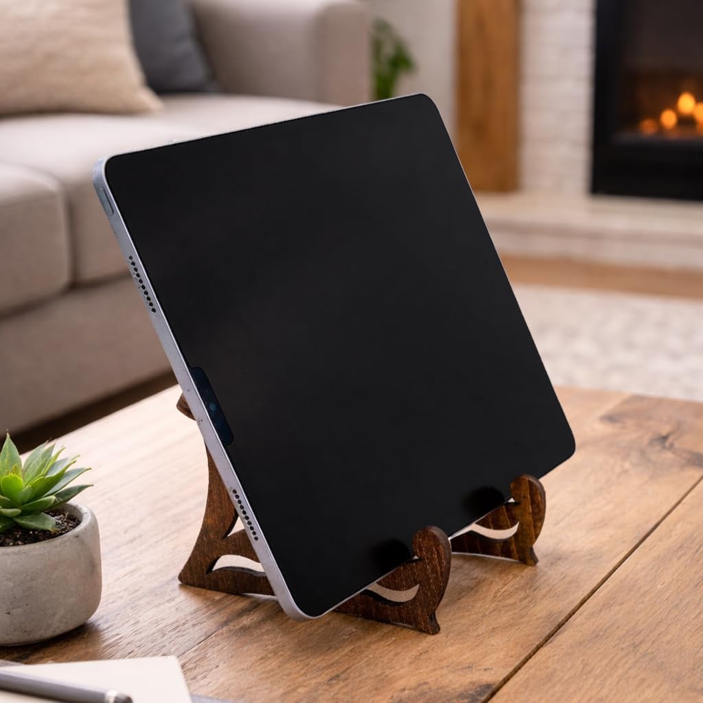 Wooden Display Stand / Handcrafted Multifunctional Wooden Holder for Cookbooks