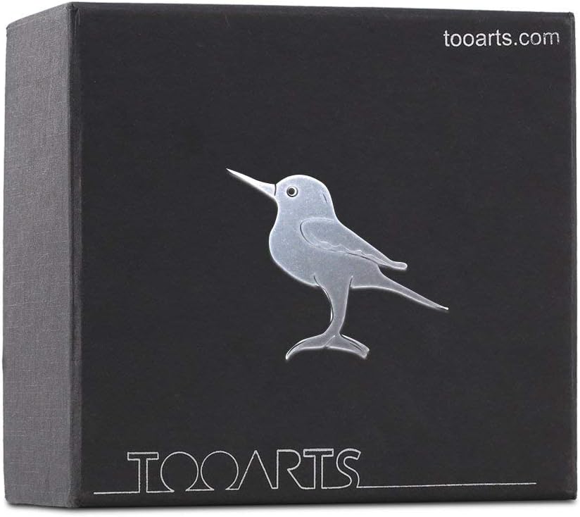 Too-arts Tiny Bird Glass Sculpture Ornament Bird Figurine Hand Blown Statue Multicolor