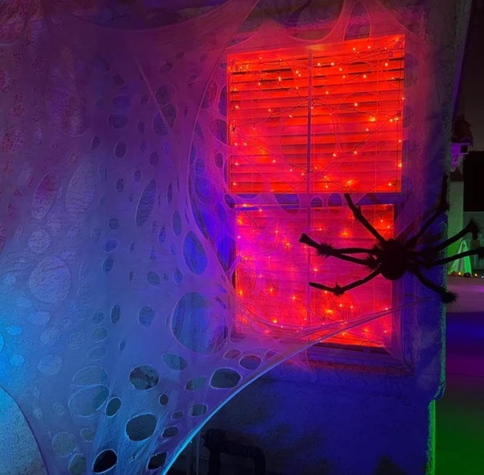Beef Netting DIY Uncut Spider Web, Halloween Outdoor Decoration (300 Sqft)