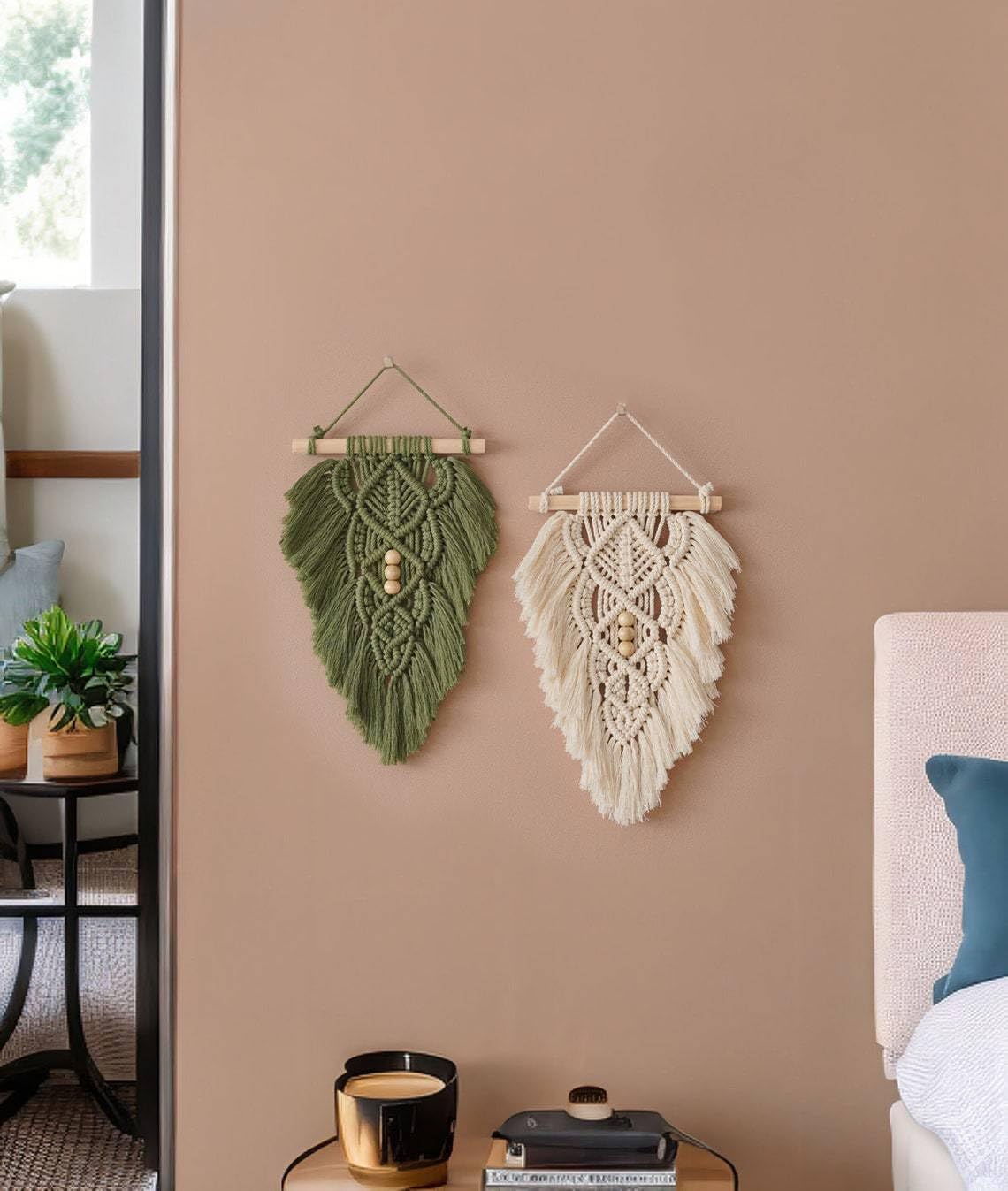 Woven Leaf Tapestry / Green