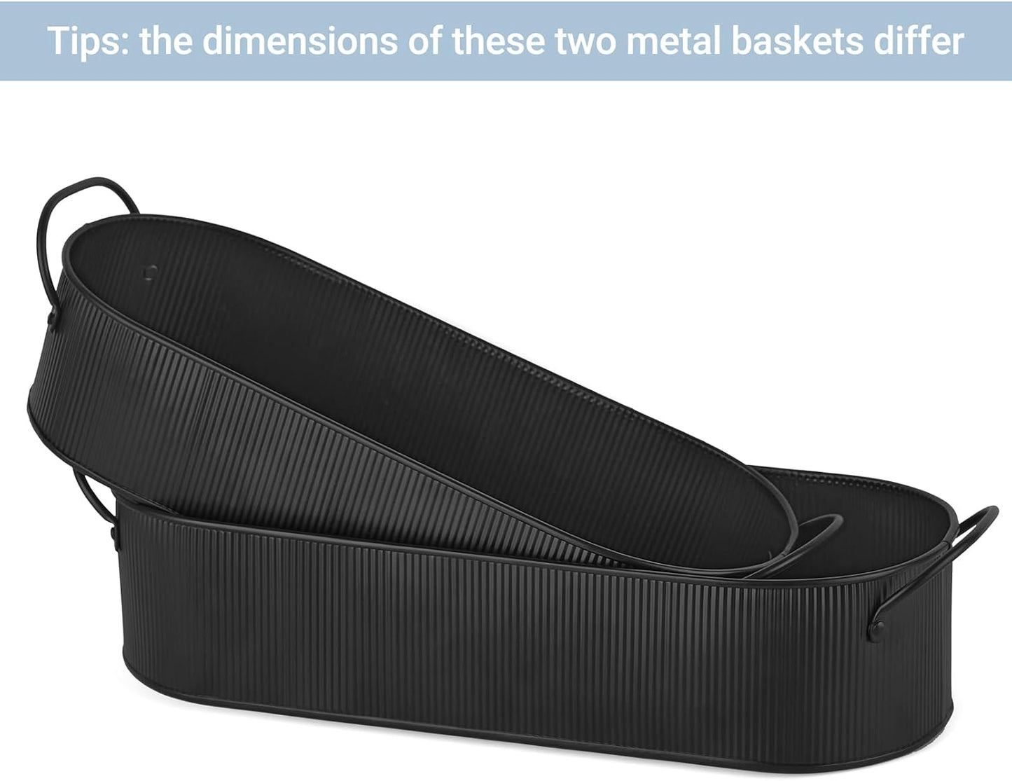 Metal Storage Basket for Toilet Tank Top Bathroom Decor / Black