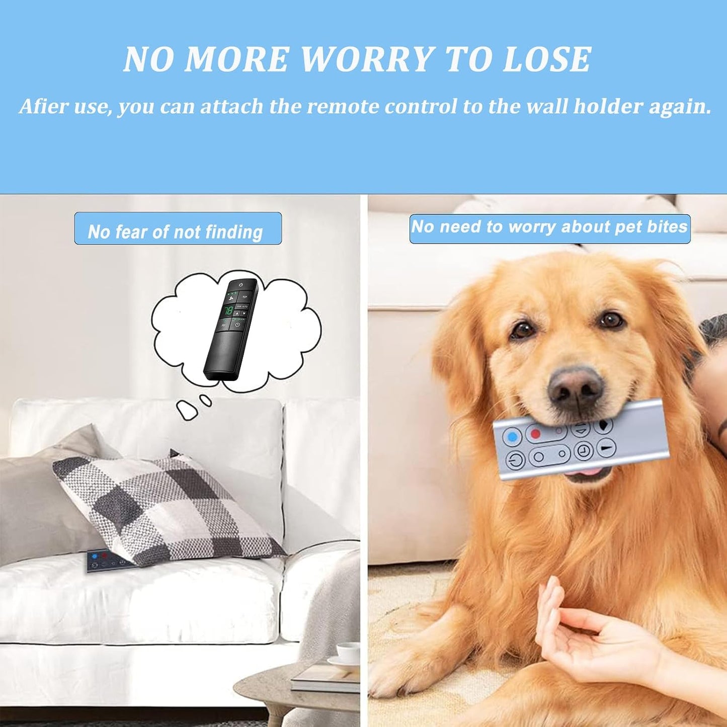 Fan Remote Holder Wall Mount for Hampton Bay and Home Decorators Collection Ceiling Fan / Set of 2