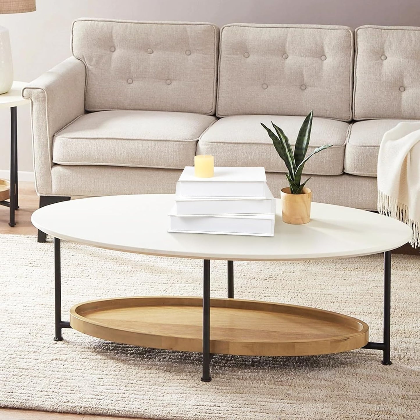 Faux Books for Decorative / White / Set of 3