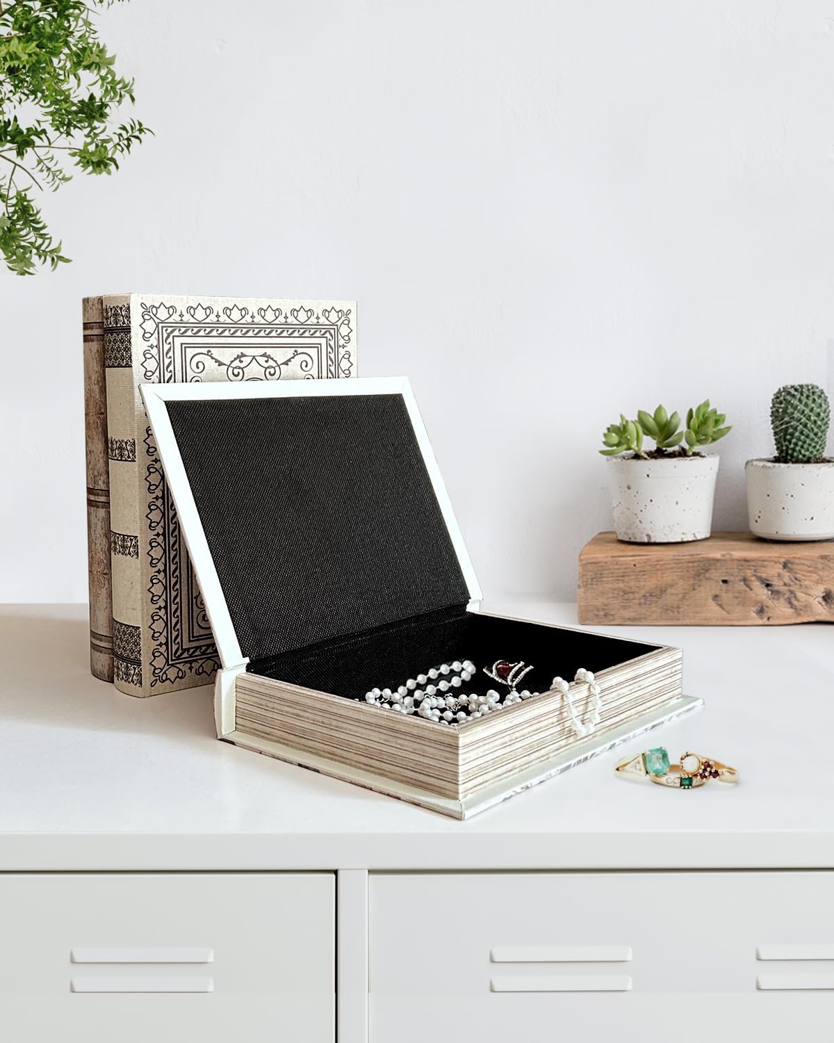 Vintage Faux Book Boxes / 1 x Map