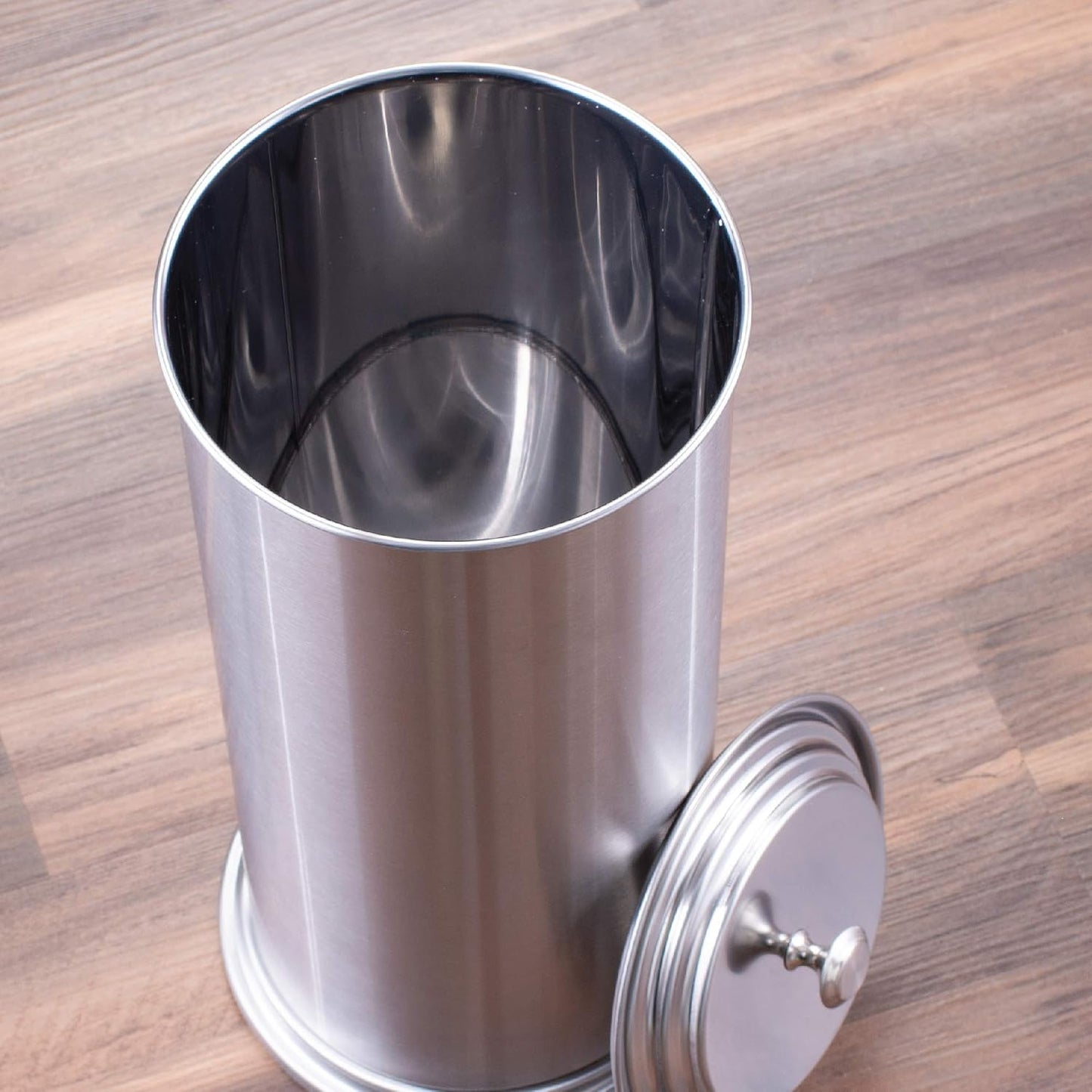JS Jackson Supplies Free Standing Extra Large Toilet Paper Holder - Stainless Steel