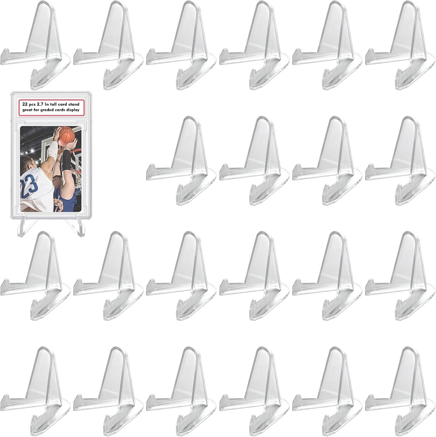 Thickened Acrylic Card Stands Mini Easel Holder / / 2.7 / Set of 22