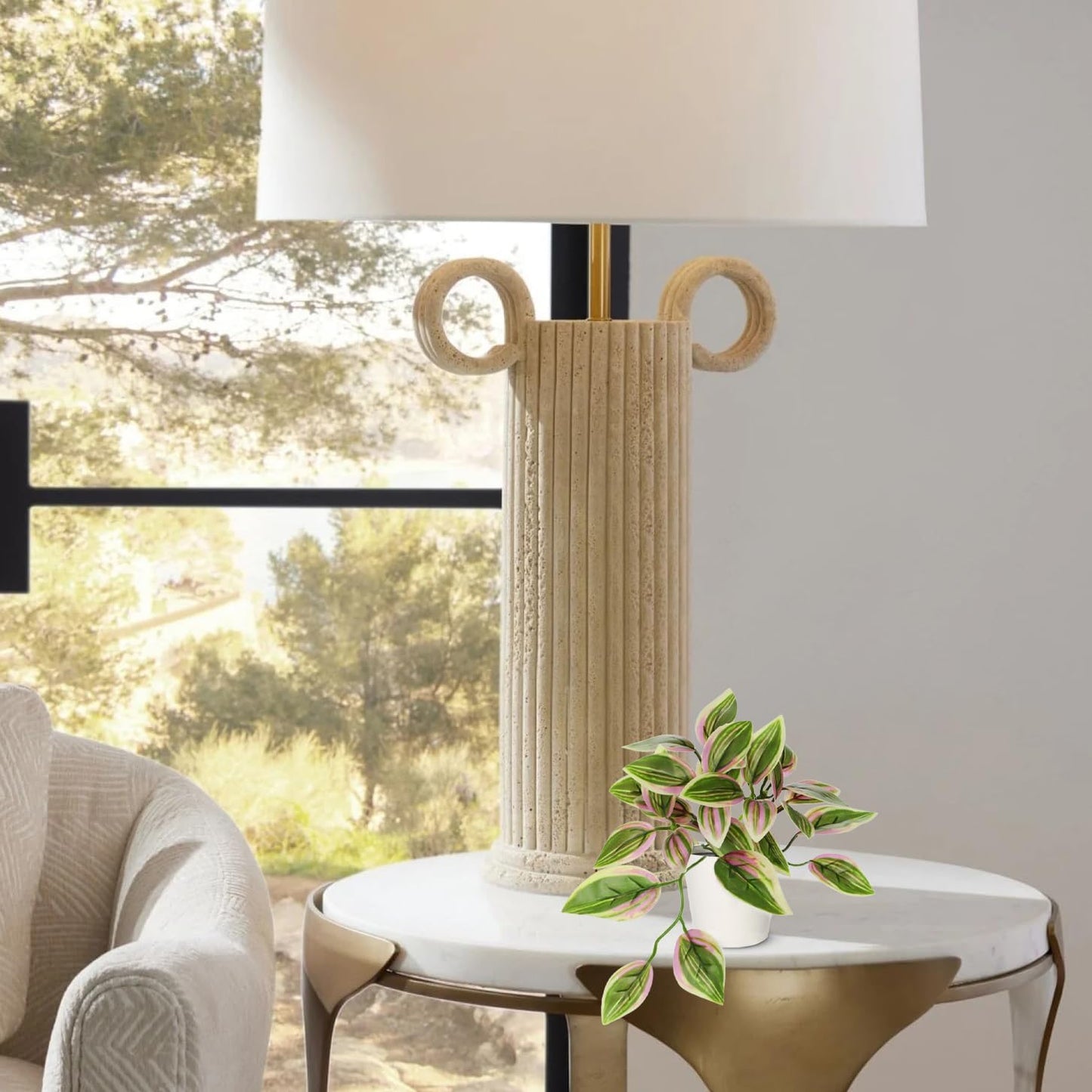 Fake Plants Artificial Plants Indoor Faux Plant / Style 5 / White / Set of 6