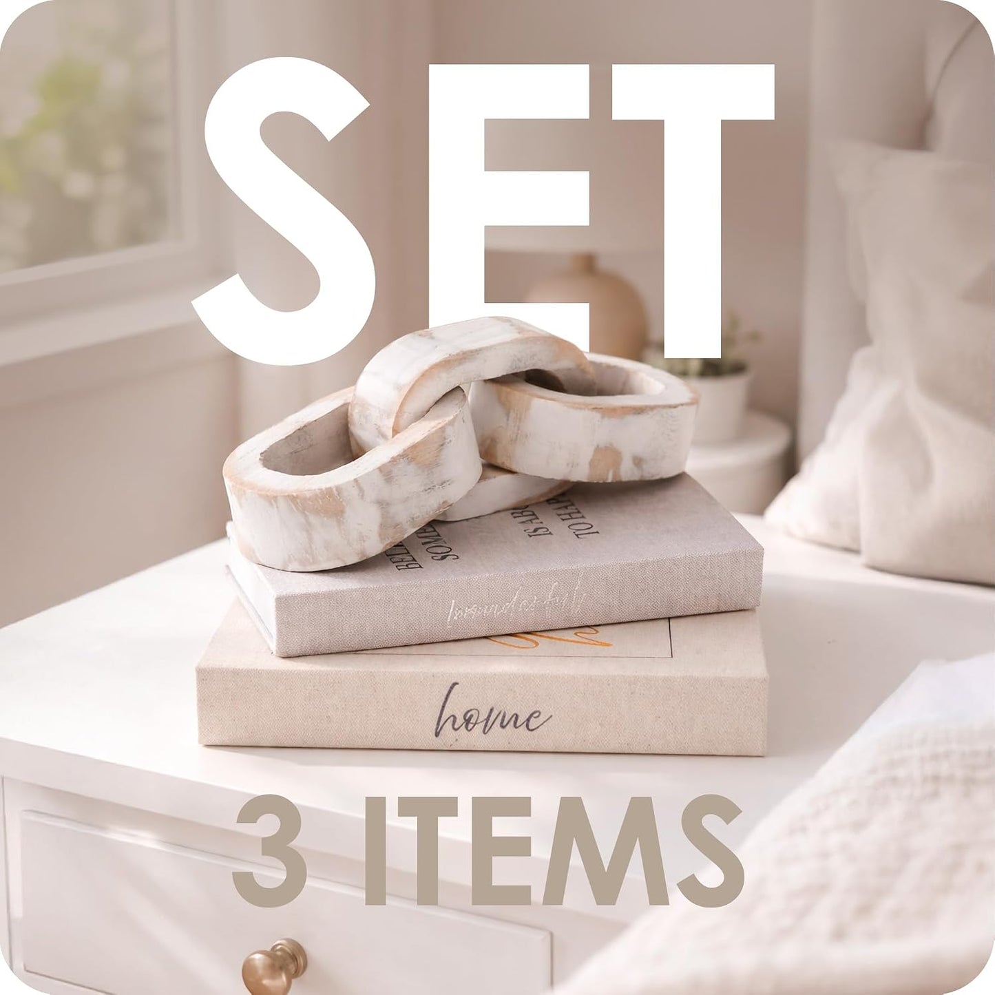 Modern Decorative Books Linen Hardcover Faux Book Box / Set of 2