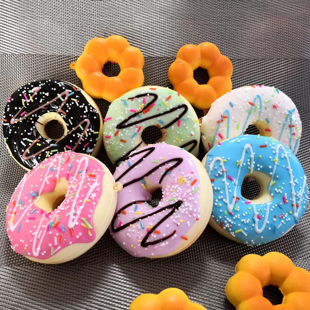 Realistic Artificial Fake Doughnut Model Photography Props Home Decoration / Set of 6