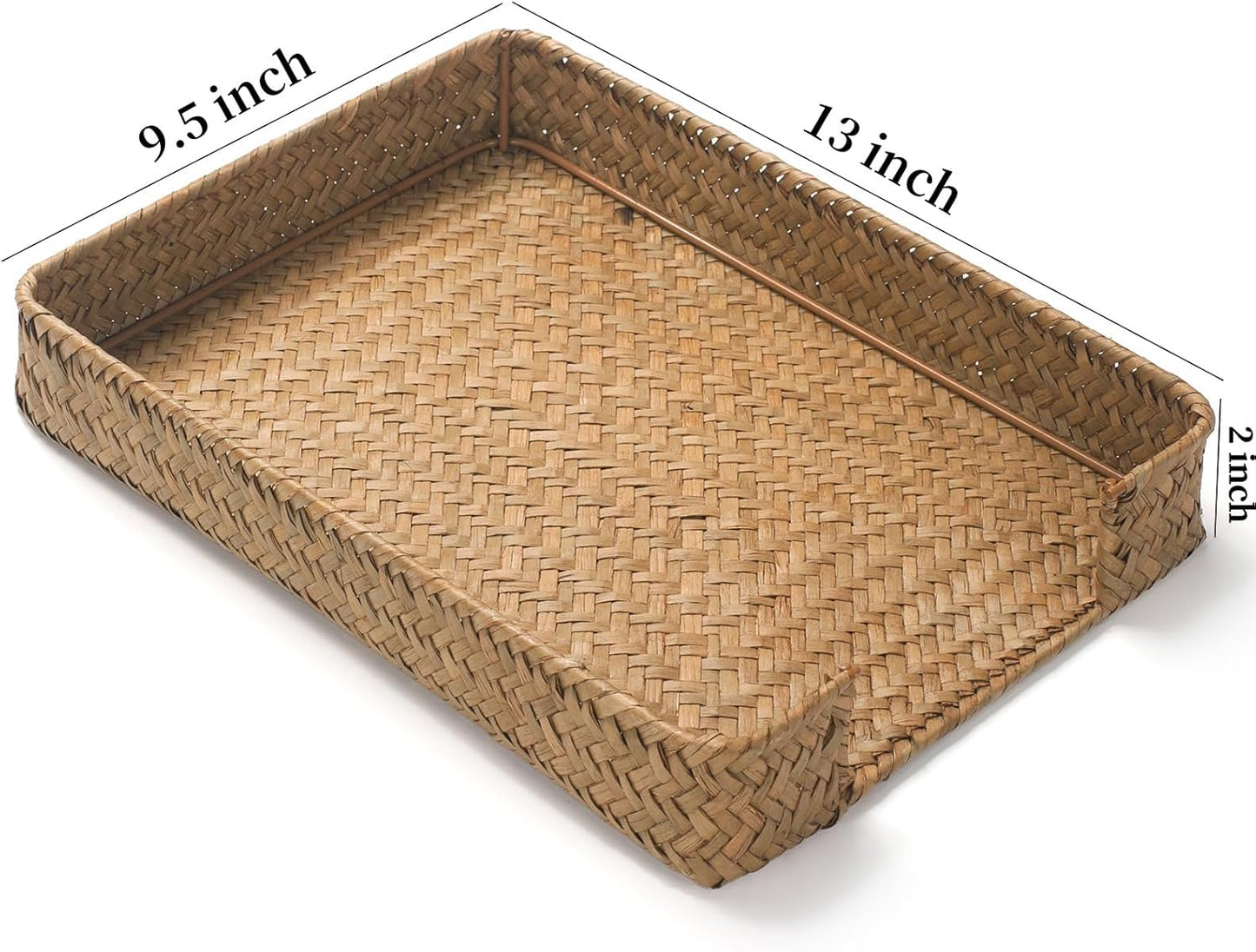 Woven Desk Tray / Seagrass Letter Tray