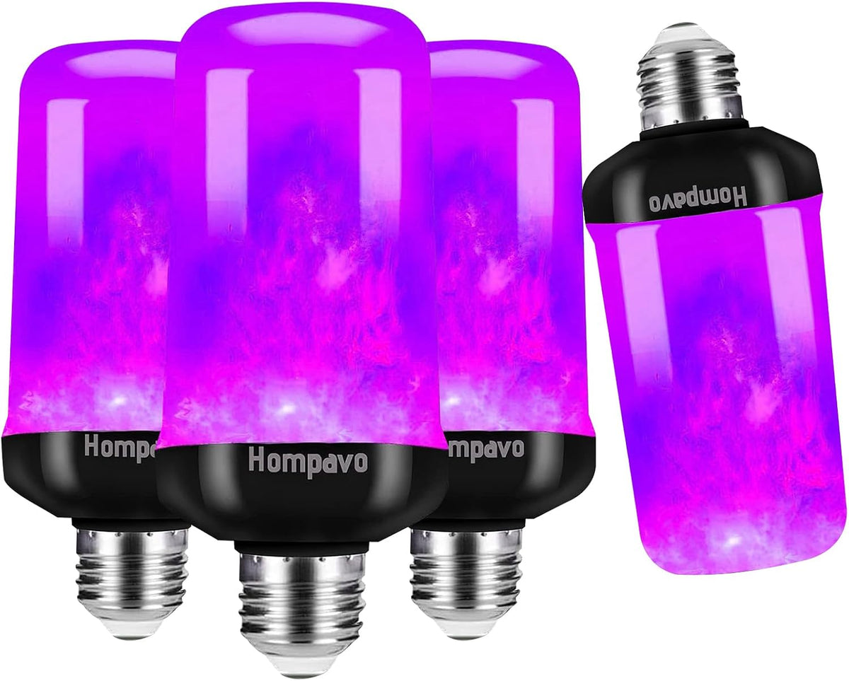 Hompavo 【Upgraded Flame Light Bulbs for Home Decor with Upside Down Effect