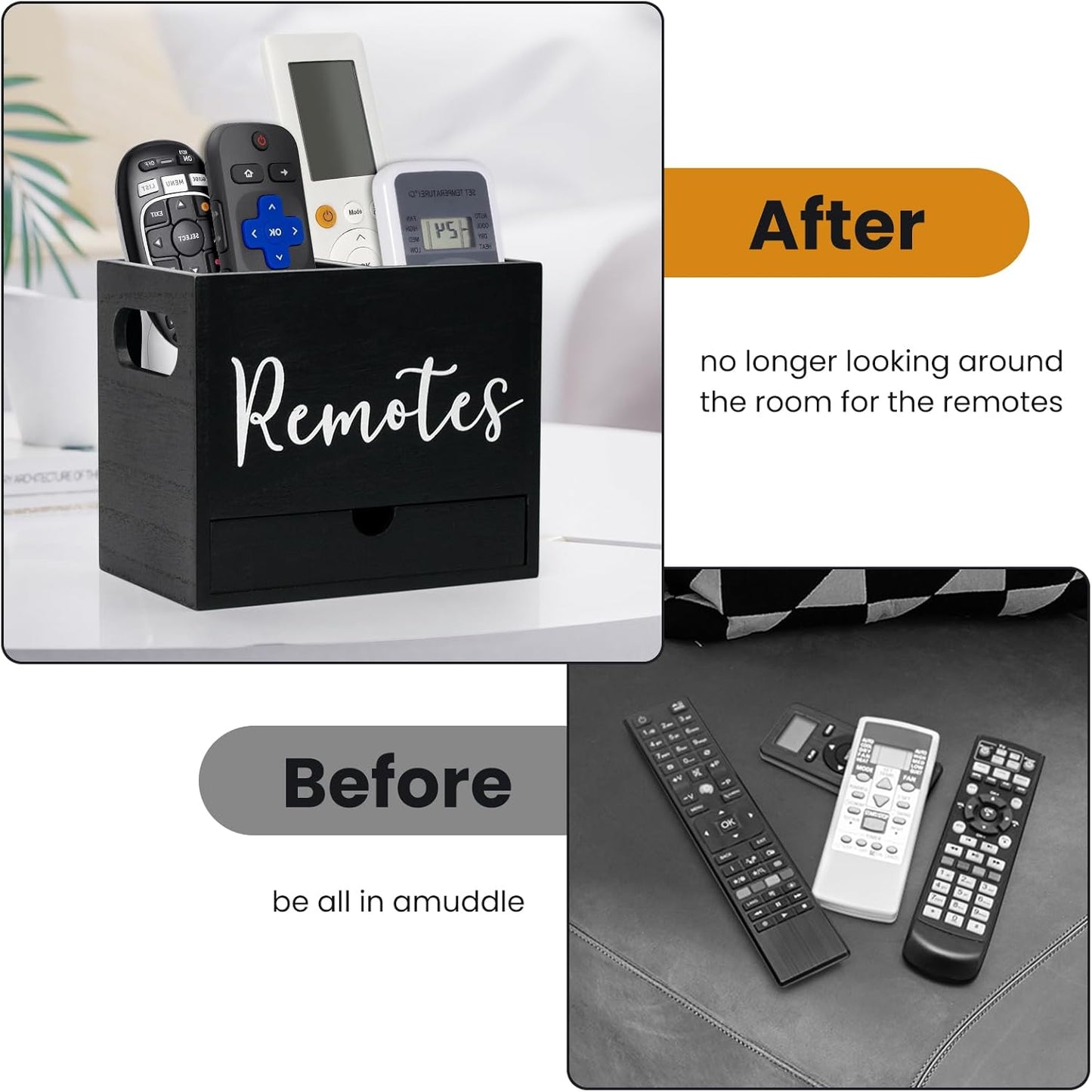 Remote Control Holder / Black