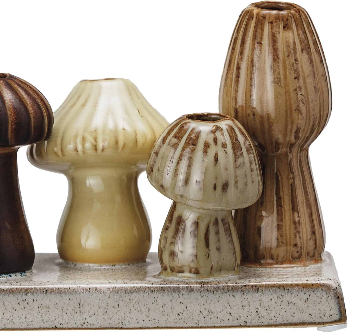 Enchanted Garden Stoneware Mushroom Vase